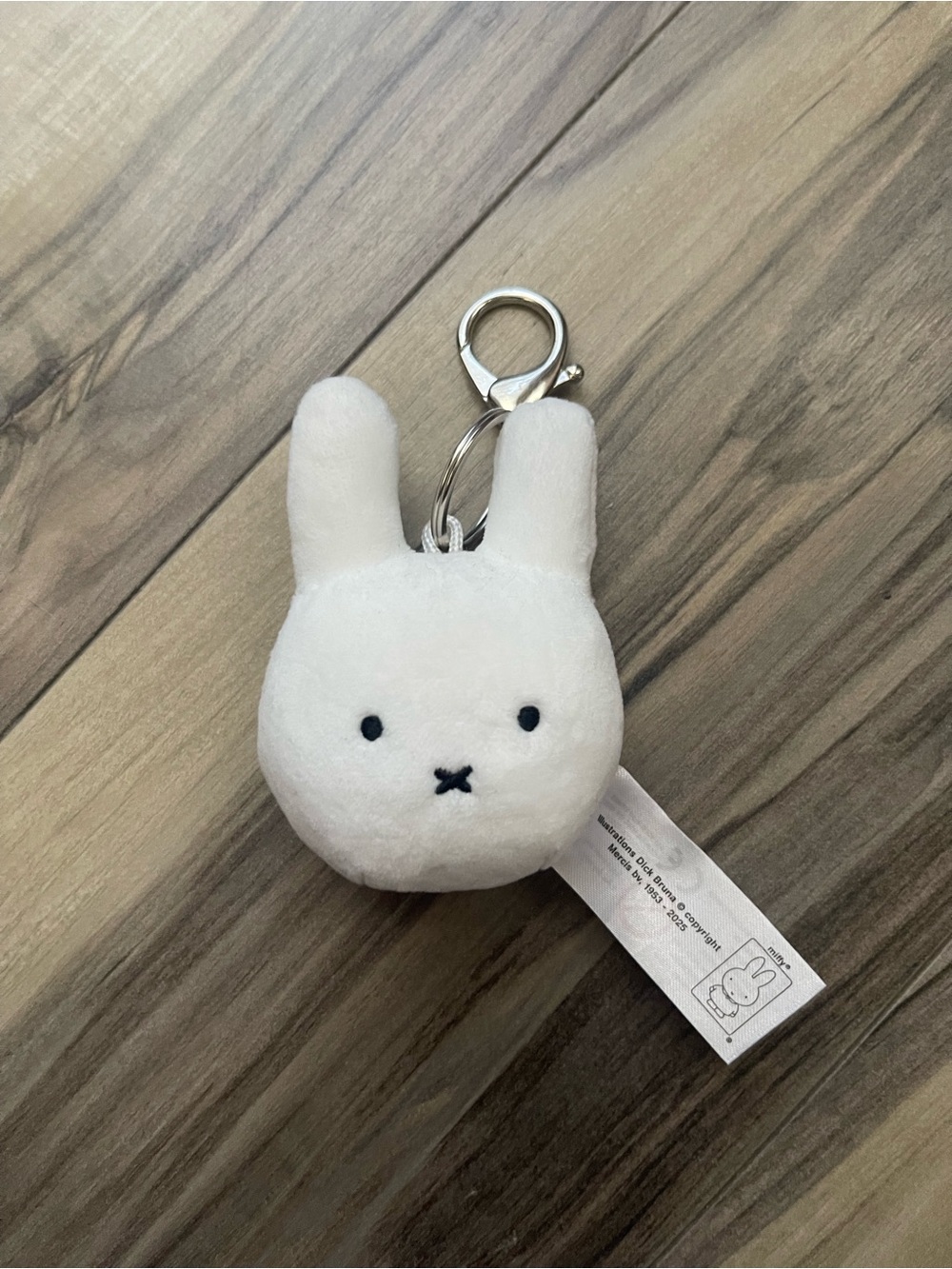 Miffy Head Plushie Keychain